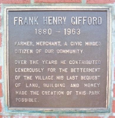 Frank Henry Gifford Marker image. Click for full size.