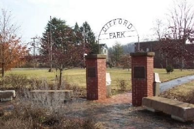 Entrance to Gifford Park and Markers image. Click for full size.