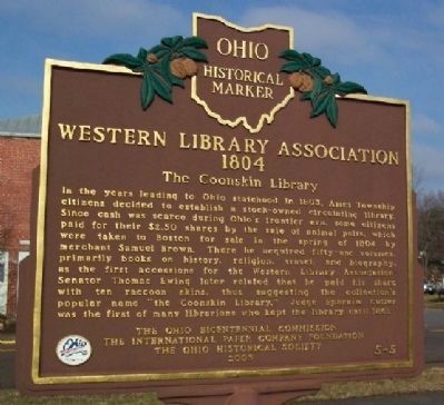 Western Library Association Marker image. Click for full size.