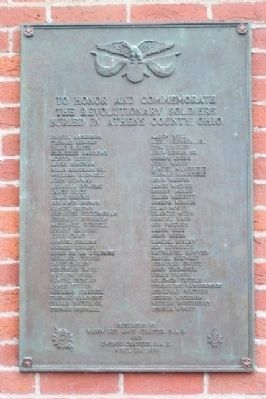 Athens County Revolutionary Soldiers Memorial. Click for full size. Athens County Revolutionary Soldiers Memorial image. Click for full size.