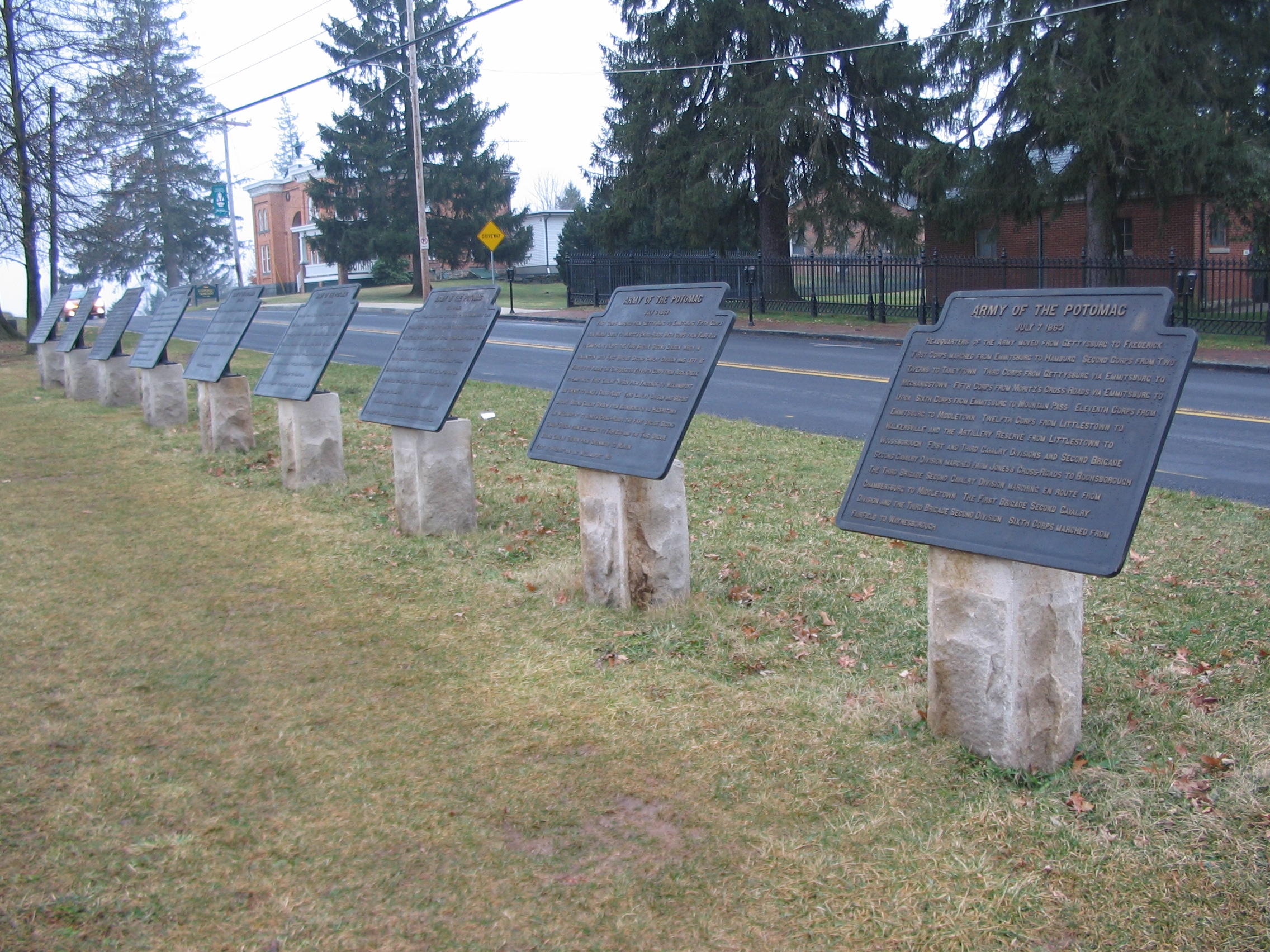 Itinerary Tablets in Near the National Cemetery