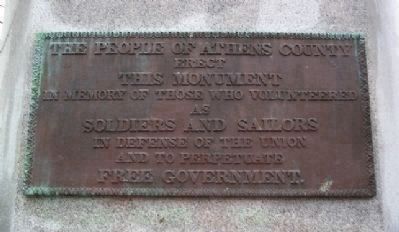 Athens County Civil War Soldiers and Sailors Memorial Dedication image. Click for full size.