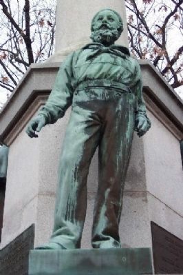 Athens County Civil War Soldiers and Sailors Memorial Sailor Statue image. Click for full size.