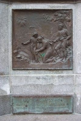 Athens County Civil War Soldiers and Sailors Memorial Bronze Panel and Commissiones image. Click for full size.