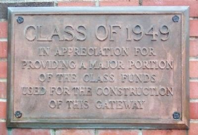 Ohio University Class Gateway Class of 1949 Marker. Click for full size. Ohio University Class Gateway Class of 1949 Marker image. Click for full size.