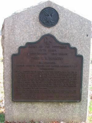 Third U.S. Infantry Tablet. Click for full size. Third U.S. Infantry Tablet image. Click for full size.