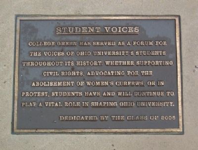 Student Voices Marker image. Click for full size.