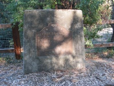 First Saw Mill Marker image. Click for full size.