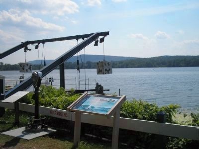 Marker on Lake Champlain. Click for full size. Marker on Lake Champlain image. Click for full size.