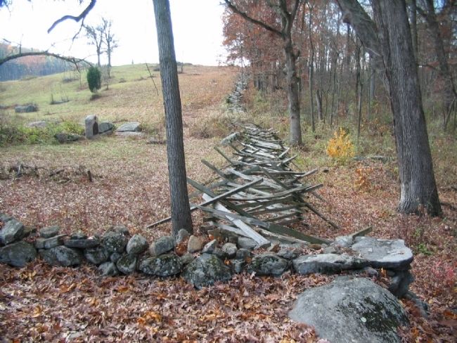 Trail along Fence Line to the Tablet. Click for full size. Trail along Fence Line to the Tablet image. Click for full size.