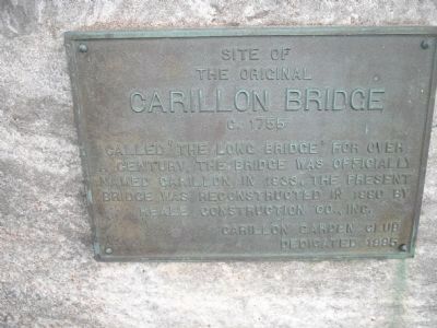 Original Carillon Bridge Marker image. Click for full size.