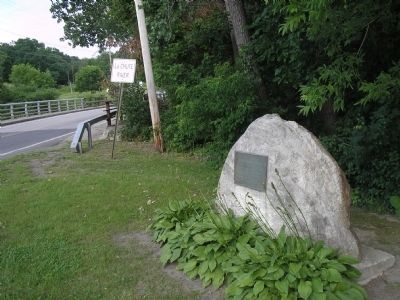 Original Carillon Bridge Marker. Click for full size. Original Carillon Bridge Marker image. Click for full size.