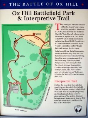Ox Hill Battlefield Park & Interpretive Trail Marker image. Click for full size.