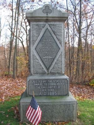 2nd Regiment Delaware Infantry Monument image. Click for full size.