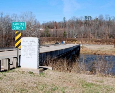 Marion P. Carnell Bridge and Marker. Click for full size. Marion P. Carnell Bridge and Marker image. Click for full size.