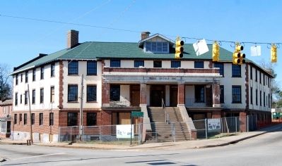 Ware Shoals Inn -<br>East Facade Facing Intersection of<br>Main Street, Greenwood Avenue, and US 25 image. Click for full size.