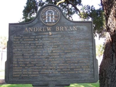Andrew Bryan Marker image. Click for full size.