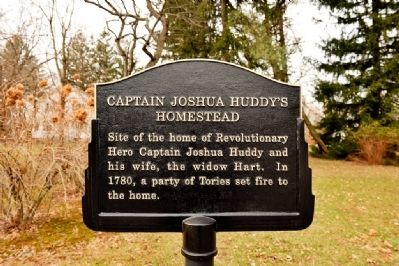 Captain Joshua Huddy's Homestead Marker image. Click for full size.
