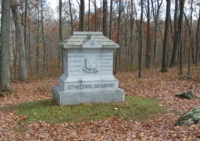 27th Connecticut Infantry Monument. Click for full size. 27th Connecticut Infantry Monument image. Click for full size.