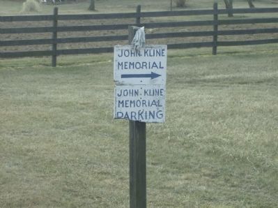 Elder John Kline Monument Marker image. Click for full size.