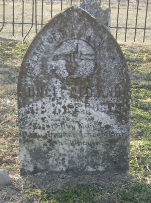 Headstone for last of the Lincoln family slaves image. Click for full size.