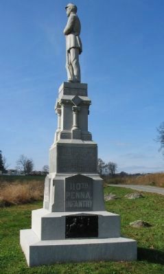 110th Pennsylvania Infantry Monument image. Click for full size.