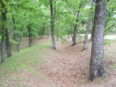 Rivers Bridge Confederate earthworks. Click for full size. Rivers Bridge Confederate earthworks image. Click for full size.