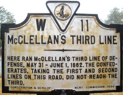 McClellan's Third Line Marker image. Click for full size.