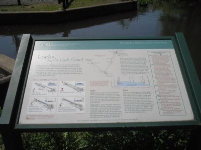 Locks on the D&R Canal Marker. Click for full size. Locks on the D&R Canal Marker image. Click for full size.