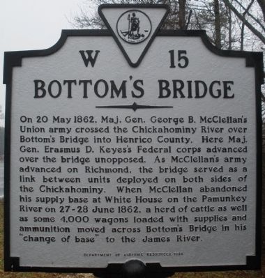 Bottom's Bridge Marker image. Click for full size.