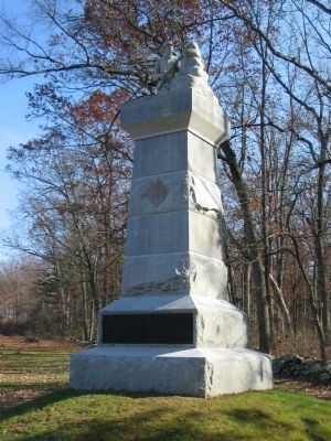 17th Maine Infantry Monument, Left Side image. Click for full size.