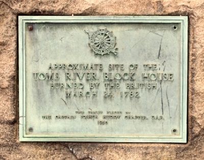 Toms River Block House Marker. Click for full size. Toms River Block House Marker image. Click for full size.
