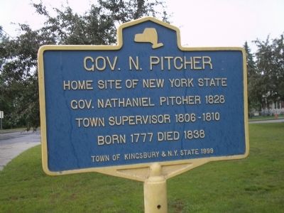 Gov. N. Pitcher Marker. Click for full size. Gov. N. Pitcher Marker image. Click for full size.