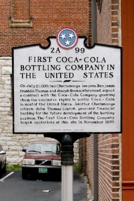 First Coca-Cola Bottling Company In The United States Marker image. Click for full size.
