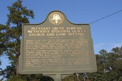 Pleasant Grove Marker. Click for full size. Pleasant Grove Marker image. Click for full size.
