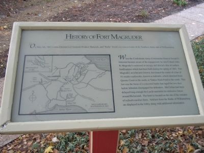 History of Fort Magruder Marker image. Click for full size.