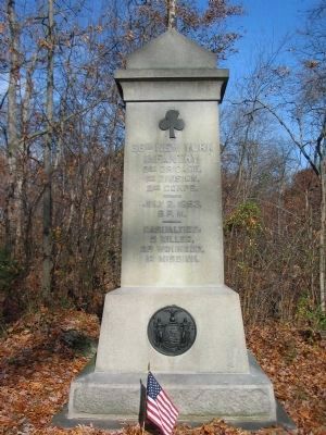 66th New York Infantry Monument. Click for full size. 66th New York Infantry Monument image. Click for full size.