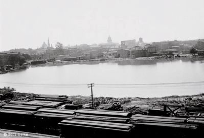 View of Sacramento from the Railroad Yard, circa 1906 image. Click for full size.