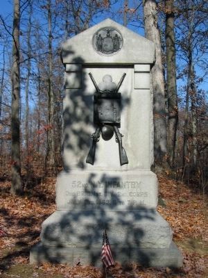 52nd New York Infantry Monument. Click for full size. 52nd New York Infantry Monument image. Click for full size.
