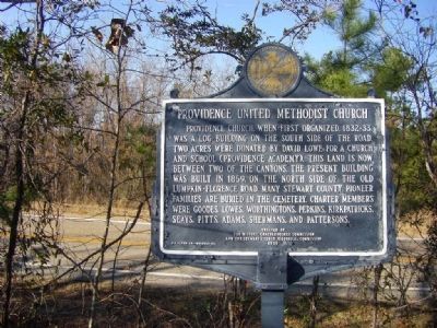 Providence United Methodist Church Marker image. Click for full size.