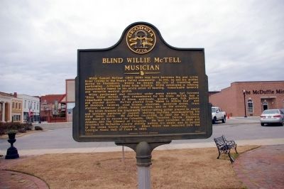 Blind Willie McTell Marker image. Click for full size.