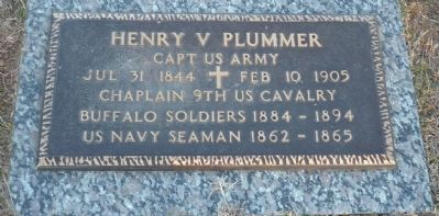 Henry Vincent Plummer grave marker image. Click for full size.