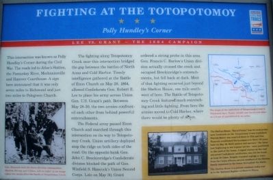 Fighting at the Totopotomoy Marker. Click for full size. Fighting at the Totopotomoy Marker image. Click for full size.