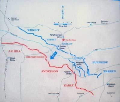 Map of Totopotomoy Creek Battlefield. Click for full size. Map of Totopotomoy Creek Battlefield image. Click for full size.