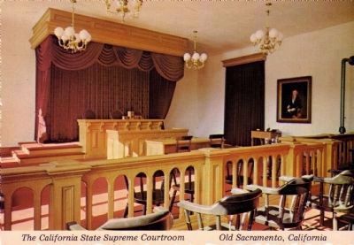 The California State Supreme Courtroom - Old Sacramento image. Click for full size.