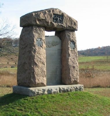 11th Pennsylvania Reserves Monument. Click for full size. 11th Pennsylvania Reserves Monument image. Click for full size.