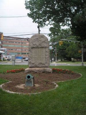 Marker in Buccleuch Park image. Click for full size.