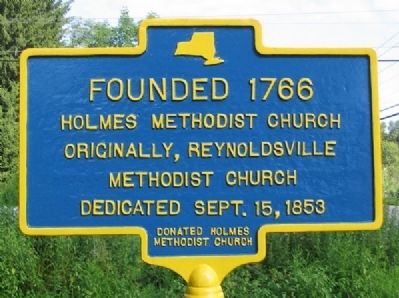 Holmes Methodist Church Marker image. Click for full size.