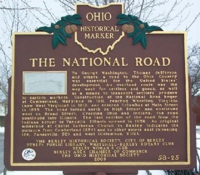 The National Road Marker (Side A) image. Click for full size.
