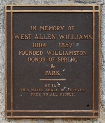 West Allen Williams Marker. Click for full size. West Allen Williams Marker image. Click for full size.